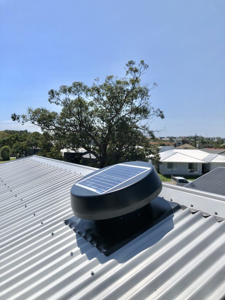 Sunshine Coast Solar Roof Ventilator Installed By Sol Coast Construction